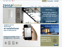 Billede af Zensehome hjemmeside